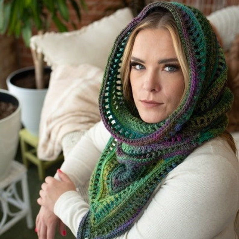 bohemian Hooded Cowl Scarf