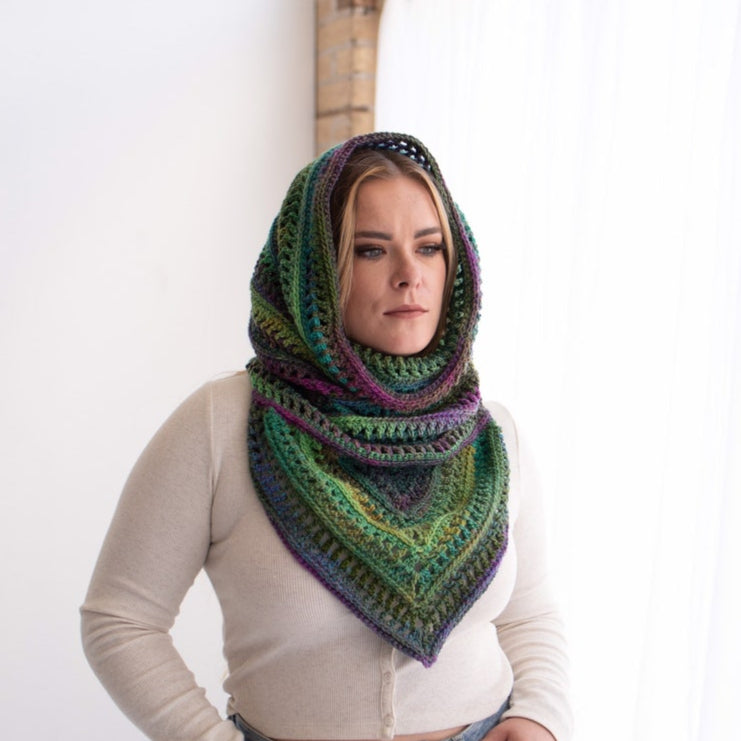 bohemian Hooded Cowl Scarf