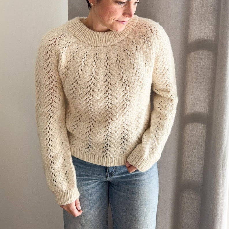 Knitting Pattern Sweater Lace