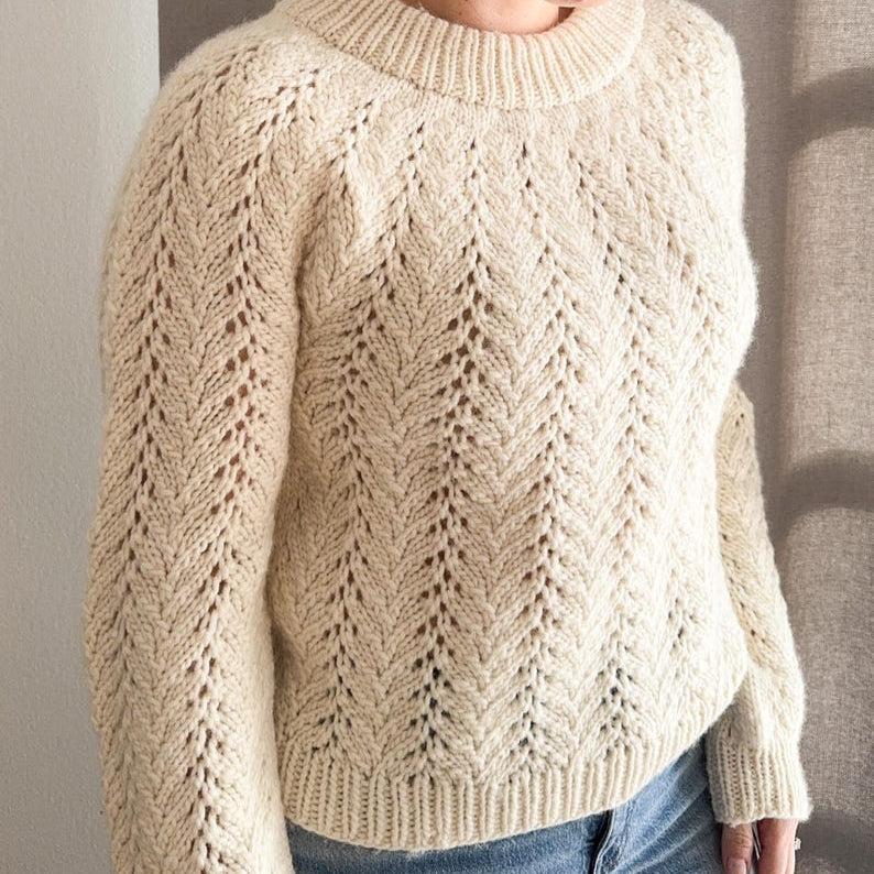 Knitting Pattern Sweater Lace