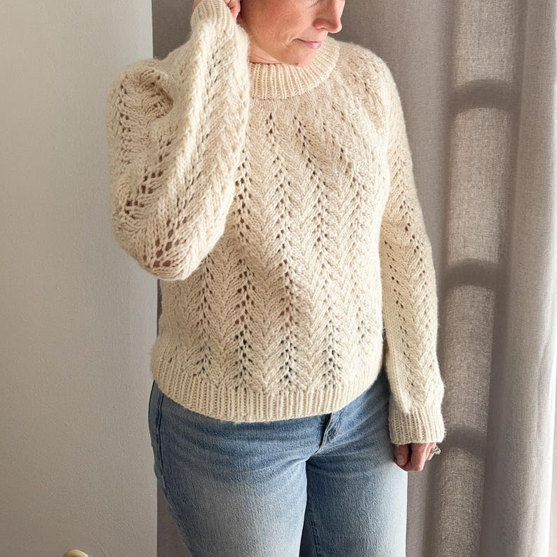 Knitting Pattern Sweater Lace