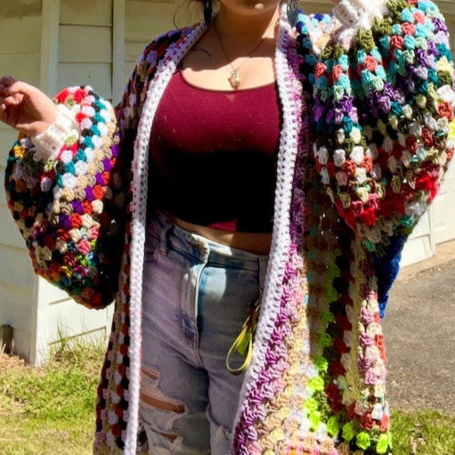 Scrap Granny Cardigan PDF Pattern