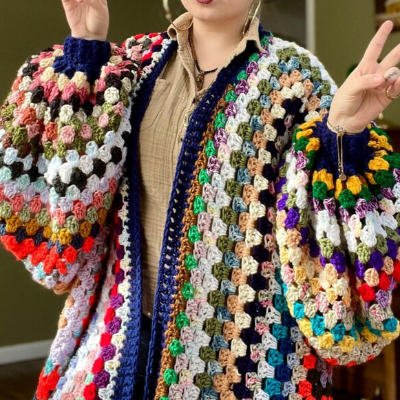 Scrap Granny Cardigan PDF Pattern