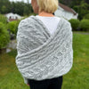 Leafy sweater scarf knitting pattern