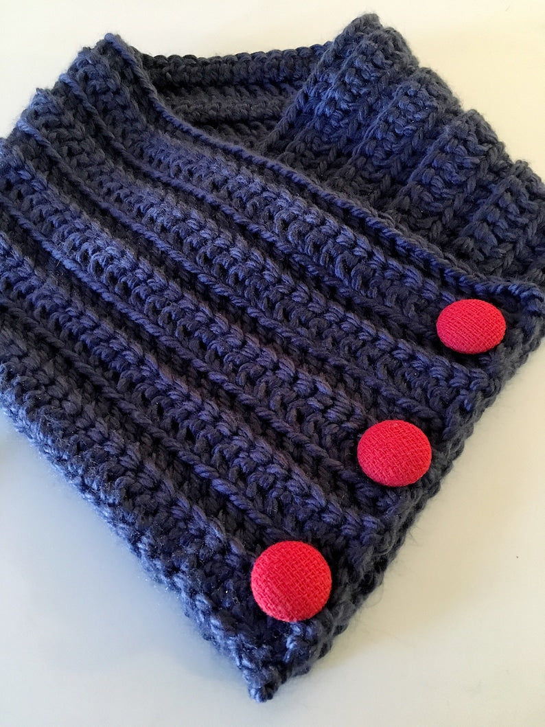 Beginner Cowl Easy Crochet Pattern