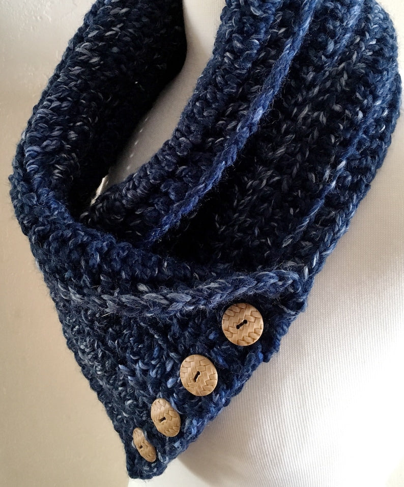 Beginner Cowl Easy Crochet Pattern