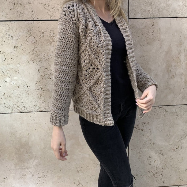 Tulip Square Cardigan - Crochet Pattern