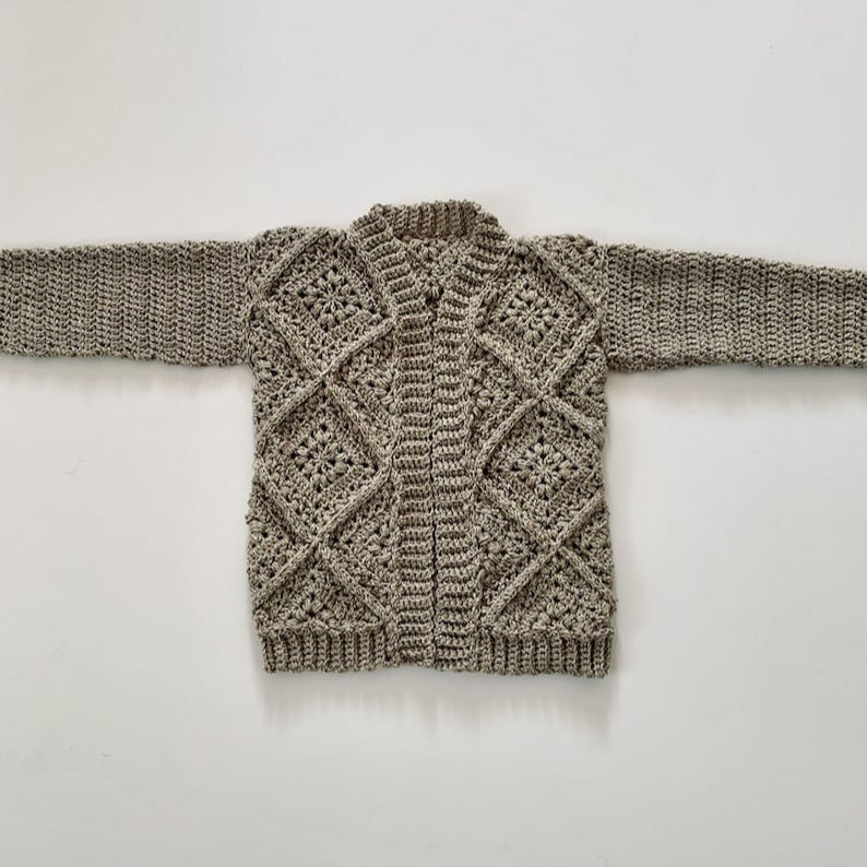 Tulip Square Cardigan - Crochet Pattern