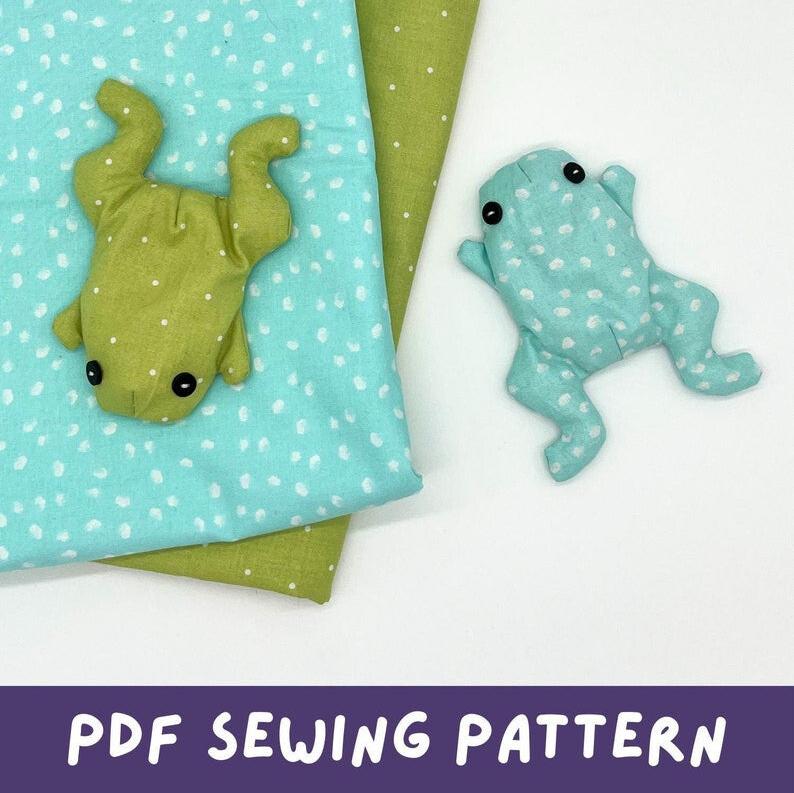 Stuffed Frog Easy Sewing Pattern