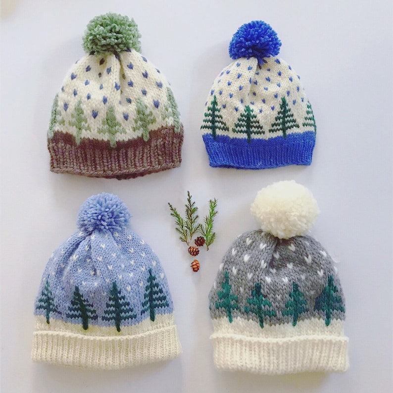 Knitting Pattern - Pine Tree Hat