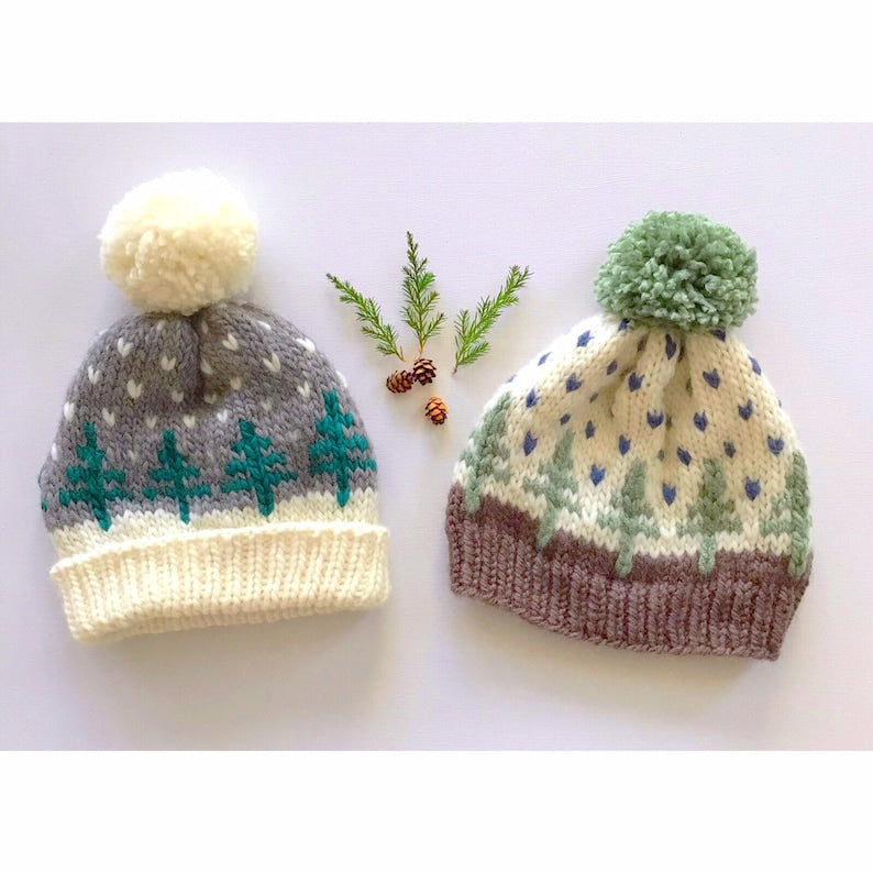 Knitting Pattern - Pine Tree Hat