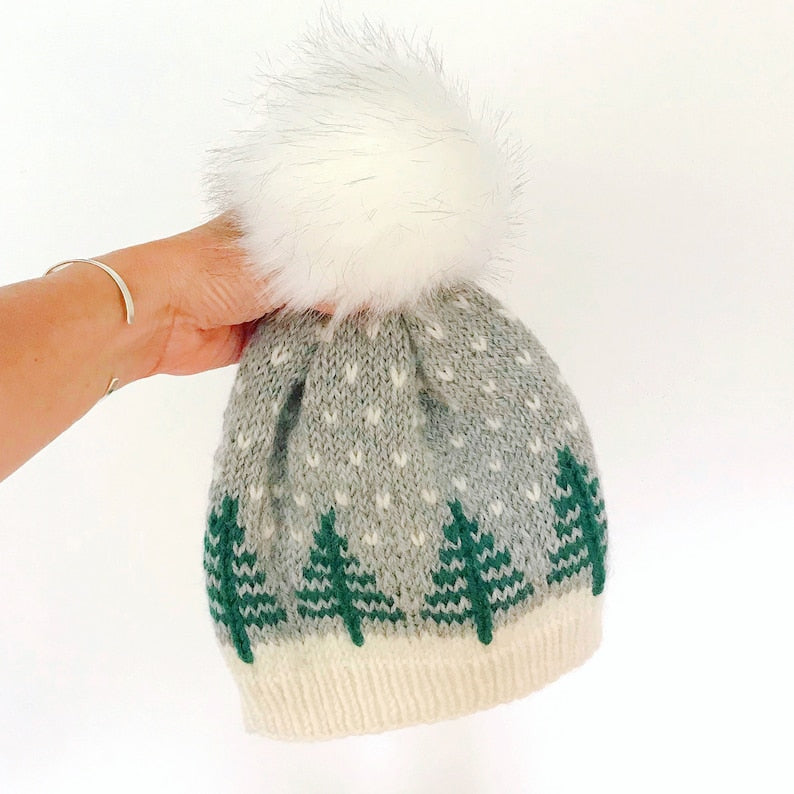 Knitting Pattern - Pine Tree Hat