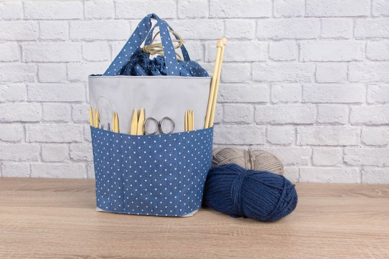 Knitting needle bag pattern, 3 sizes