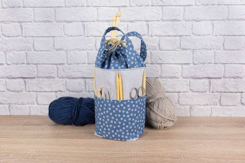 Knitting needle bag pattern, 3 sizes