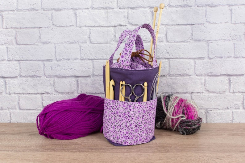 Knitting needle bag pattern, 3 sizes