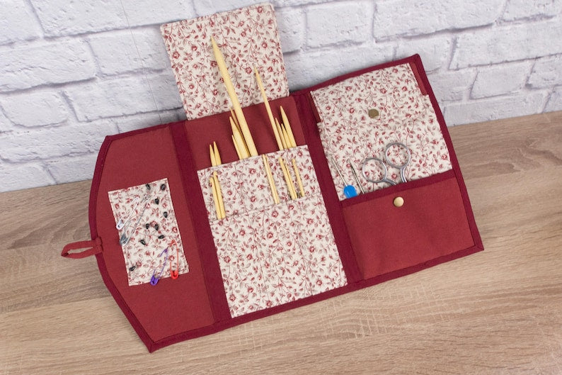 Knitting needle case pdf, sewing patterns