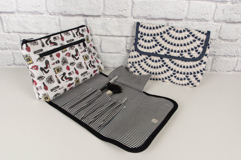 Makeup bag pattern, make-up sewing tutorial