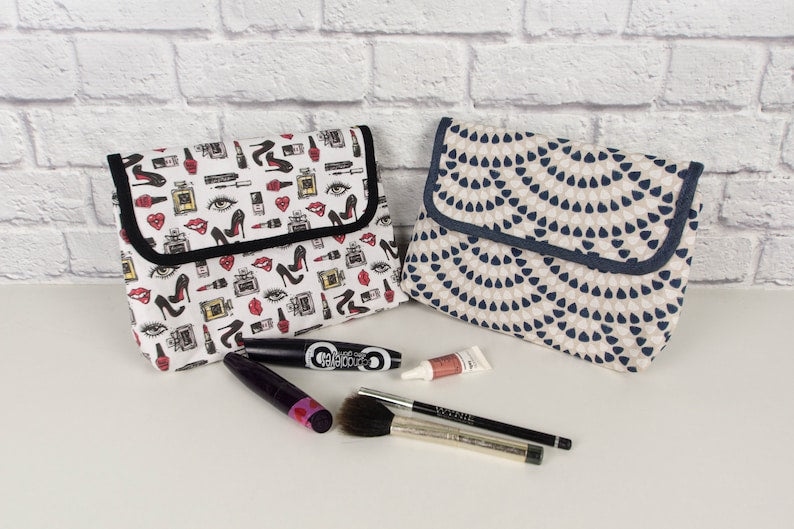 Makeup bag pattern, make-up sewing tutorial