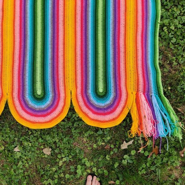 Ribbon Canyon Blanket -Digital Crochet Pattern