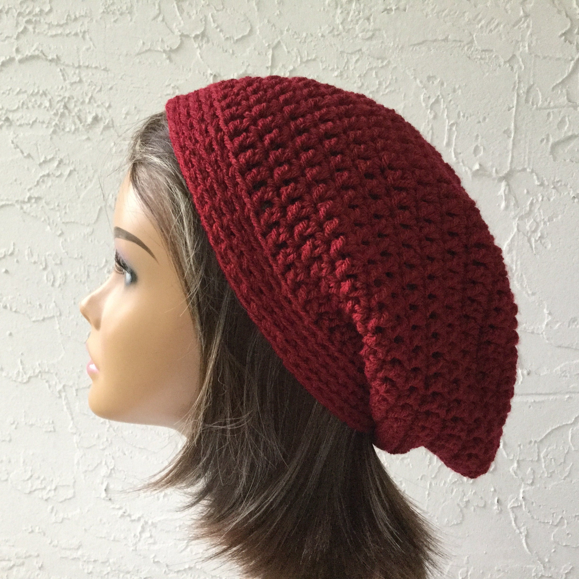 Slouchy Beanie Hat Pattern to Crochet