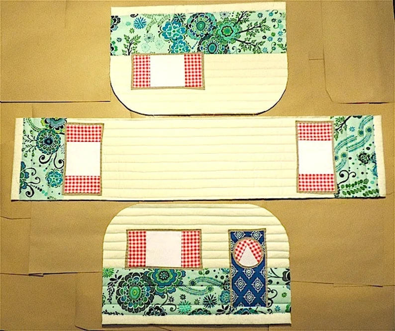 Vintage Caravan Sewing Machine Cover Pattern