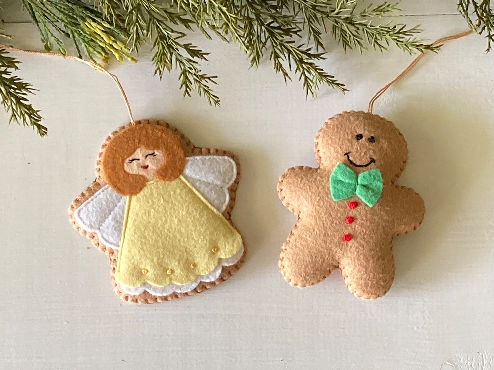 Felt Christmas Ornaments "Cookies"