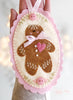 Christmas felt ornaments pattern snowman gingerbread