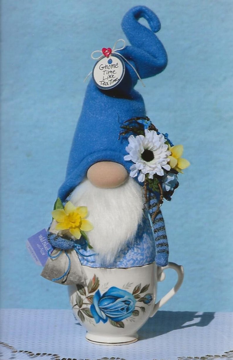 Primitive PATTERN Gnome Time Like Tea Time