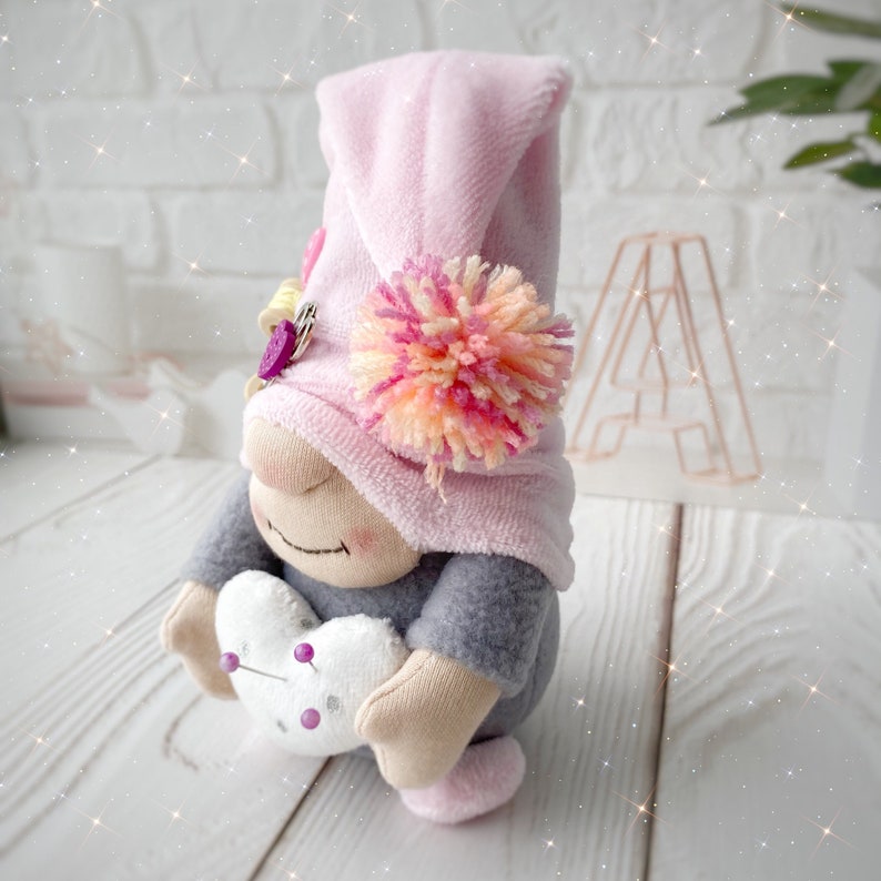 Whimsical Pincushion Gnome sewing pattern