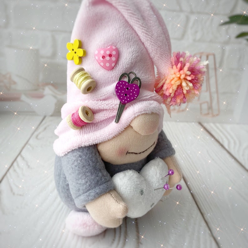 Whimsical Pincushion Gnome sewing pattern