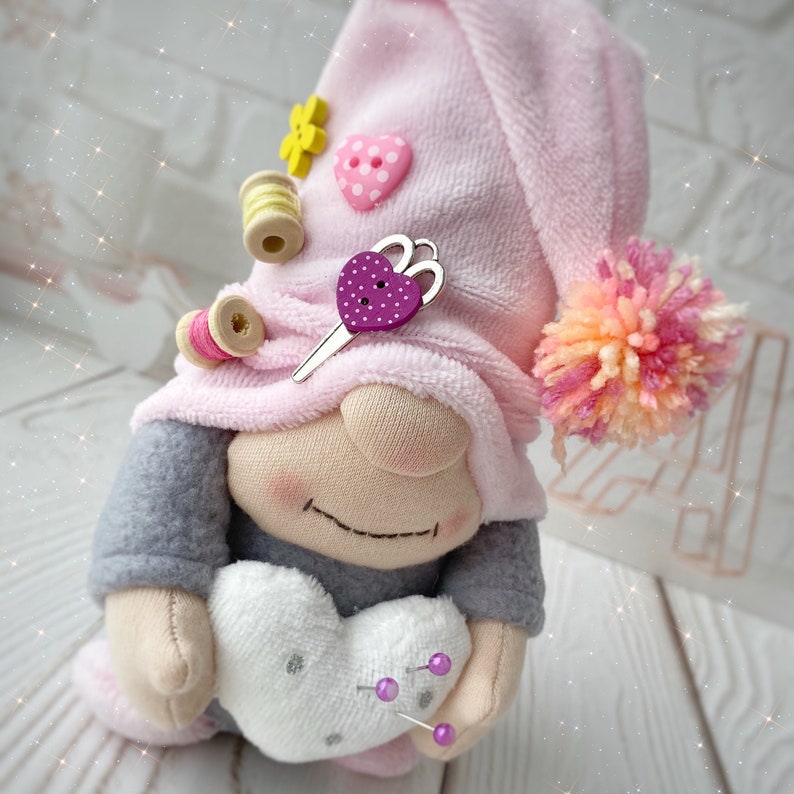 Whimsical Pincushion Gnome sewing pattern